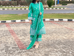 Lawn Embroidered 3Piece IB - 376
