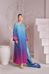 Silk 3Piece Printed Kaftan Set IB - 402