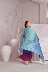 Silk 3Piece Printed Kaftan Set IB - 402