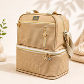 Luxe Woven Travel Bag