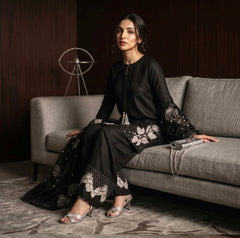 Lawn Embroidered 3Piece Stitched IB-385 (BLK SWAN)