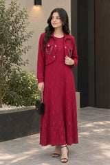 Red Urban Charm Co-Ord Maxi