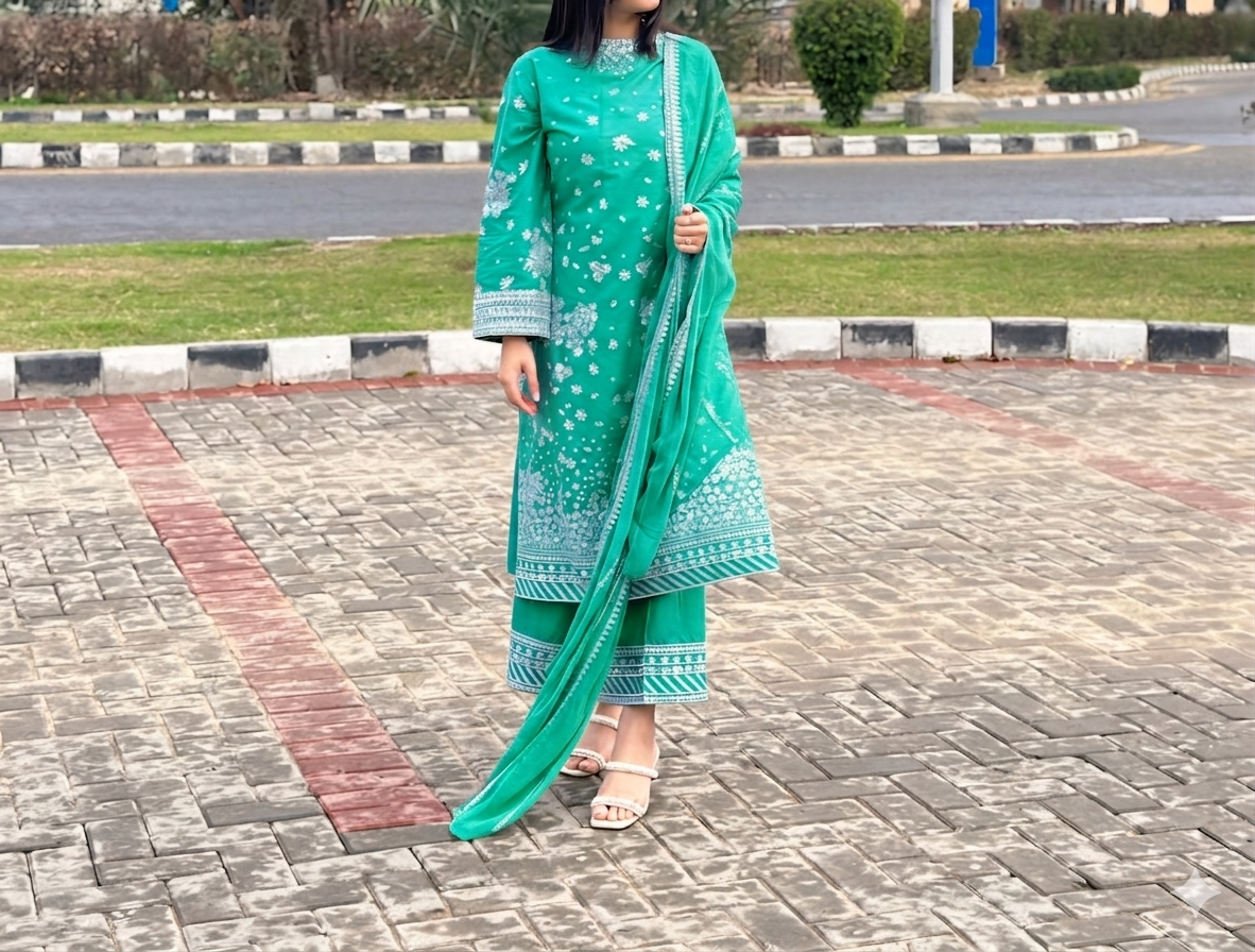 Lawn Embroidered 3Piece IB - 376