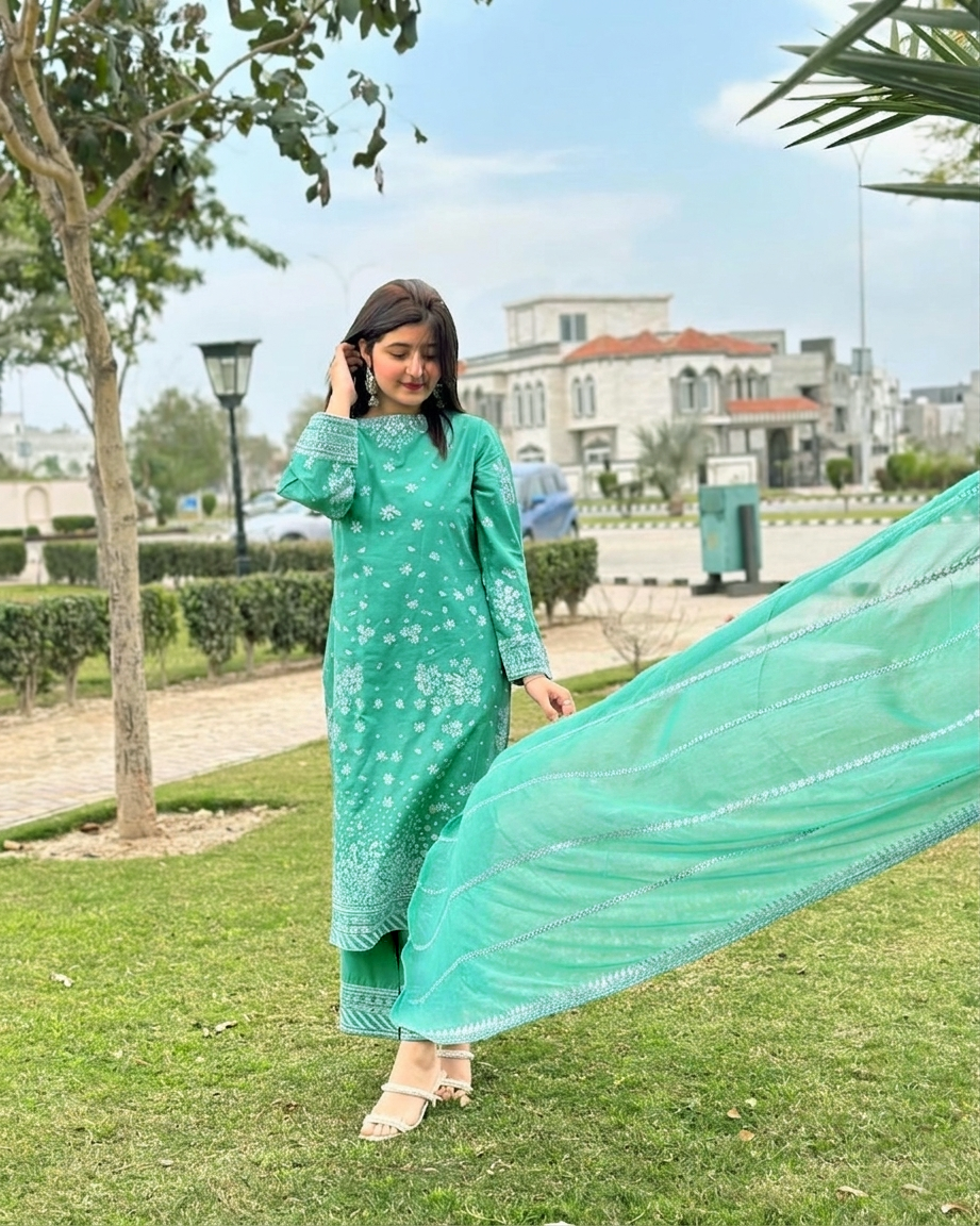 Lawn Embroidered 3Piece IB - 376