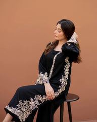 Lawn Embroidered Stitched 2Piece IB - 371 (BLK)