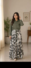 Green Amara Floral Set