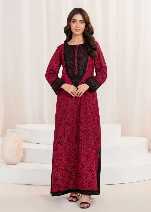 Lawn Embroidered 2Piece Stitched IB-384 (RED)