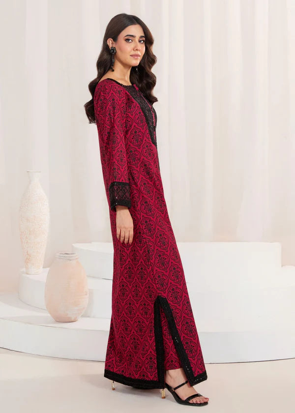 Lawn Embroidered 2Piece Stitched IB-384 (RED)