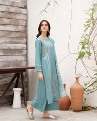 Lawn Embroidered Stitched 3Piece IB - 382