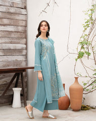 Lawn Embroidered Stitched 3Piece IB - 382