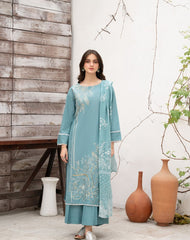 Lawn Embroidered Stitched 3Piece IB - 382