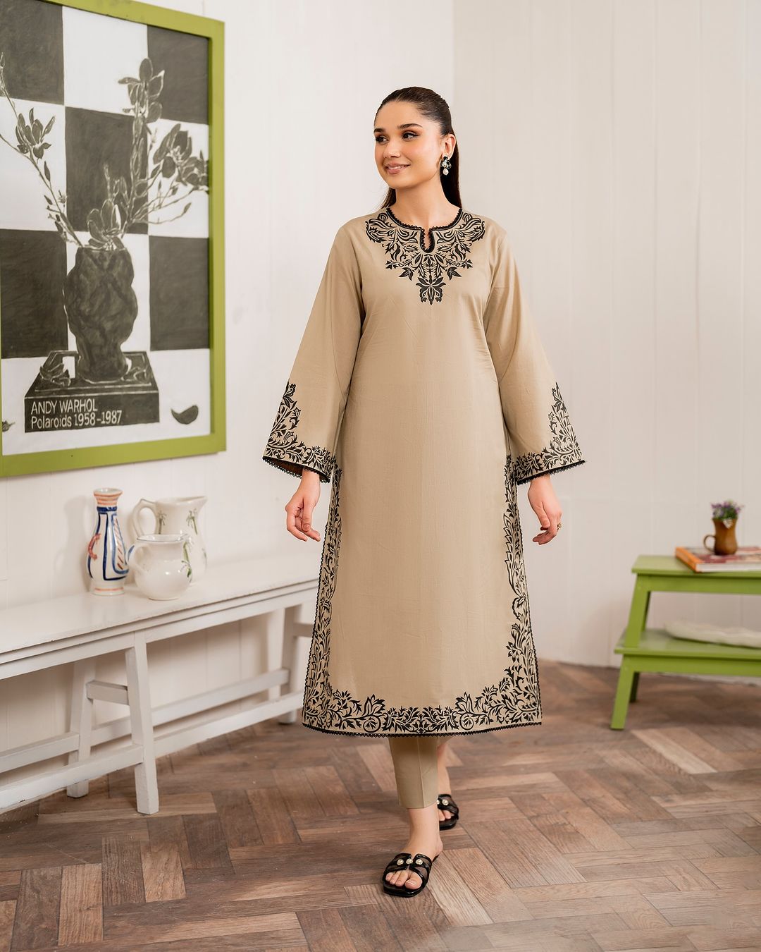 Lawn Embroidered 3Piece Stitched IB - 387