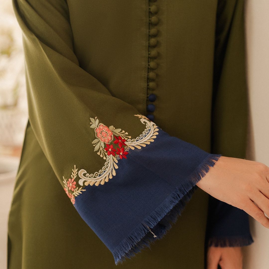 Lawn Embroidered Stitched 2Piece IB - 388