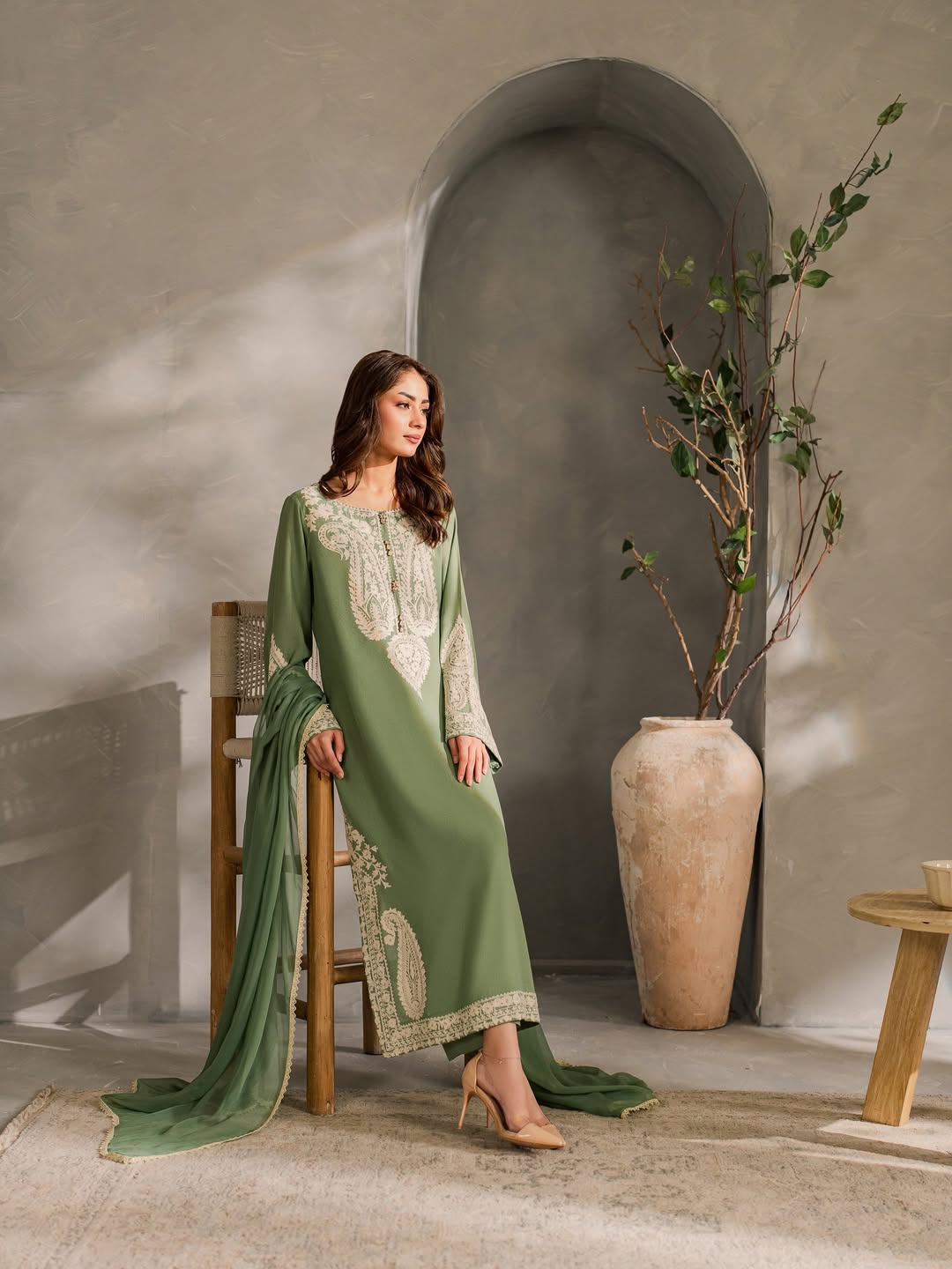 Lawn Embroidered 3Piece Stitched IB - 415G