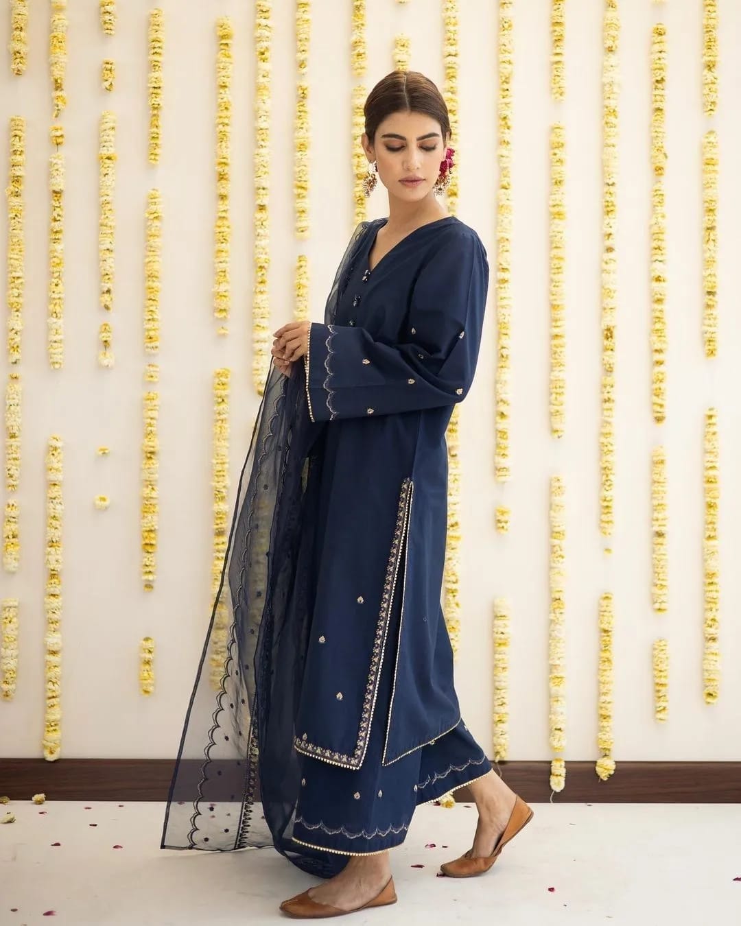 Lawn Embroidered Stitched 3Piece IB - 364