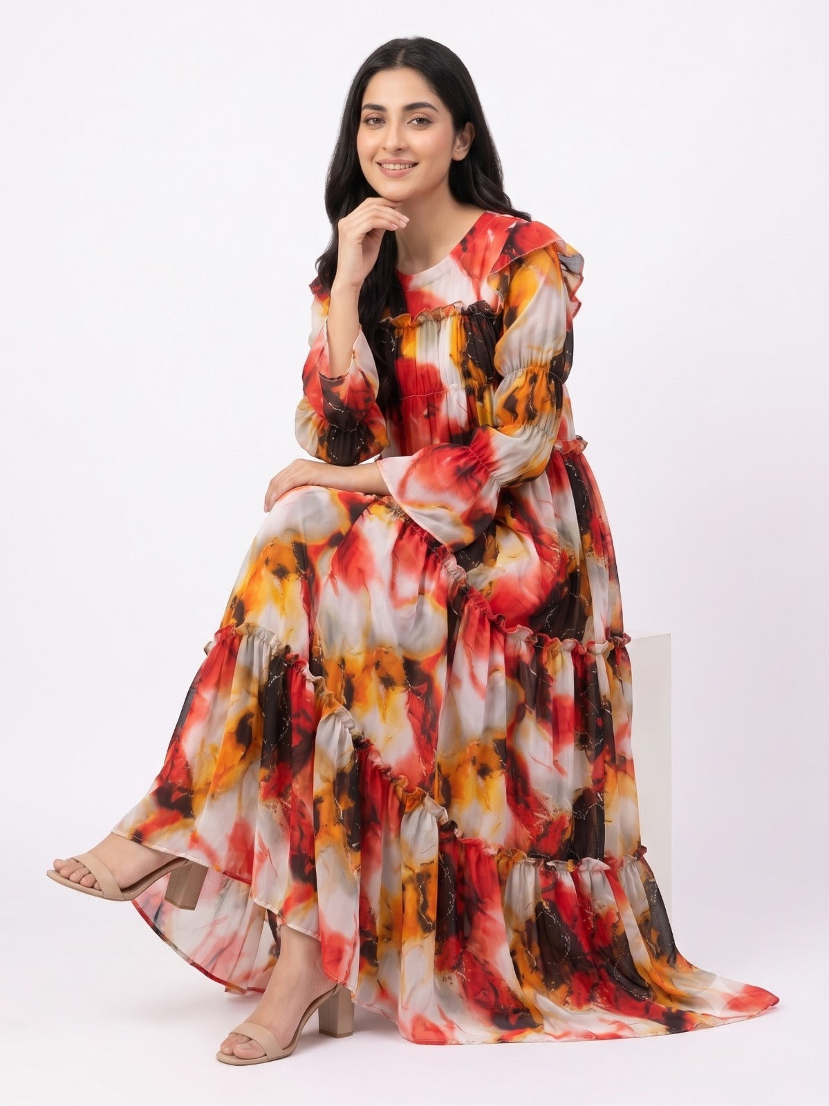 Western Stitched Maxi D-005