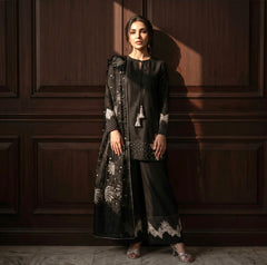 Lawn Embroidered 3Piece Stitched IB-385 (BLK SWAN)