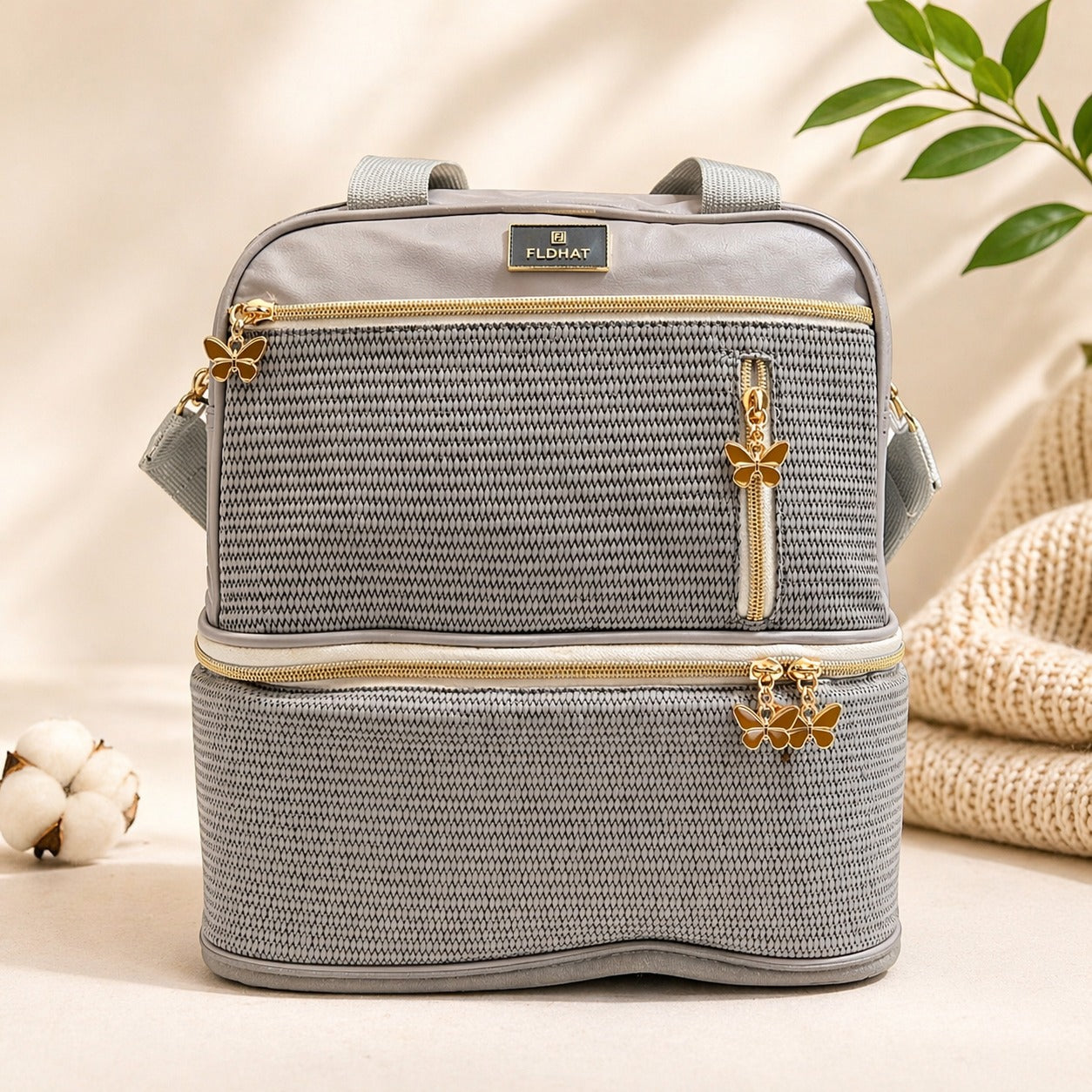 Luxe Woven Travel Bag