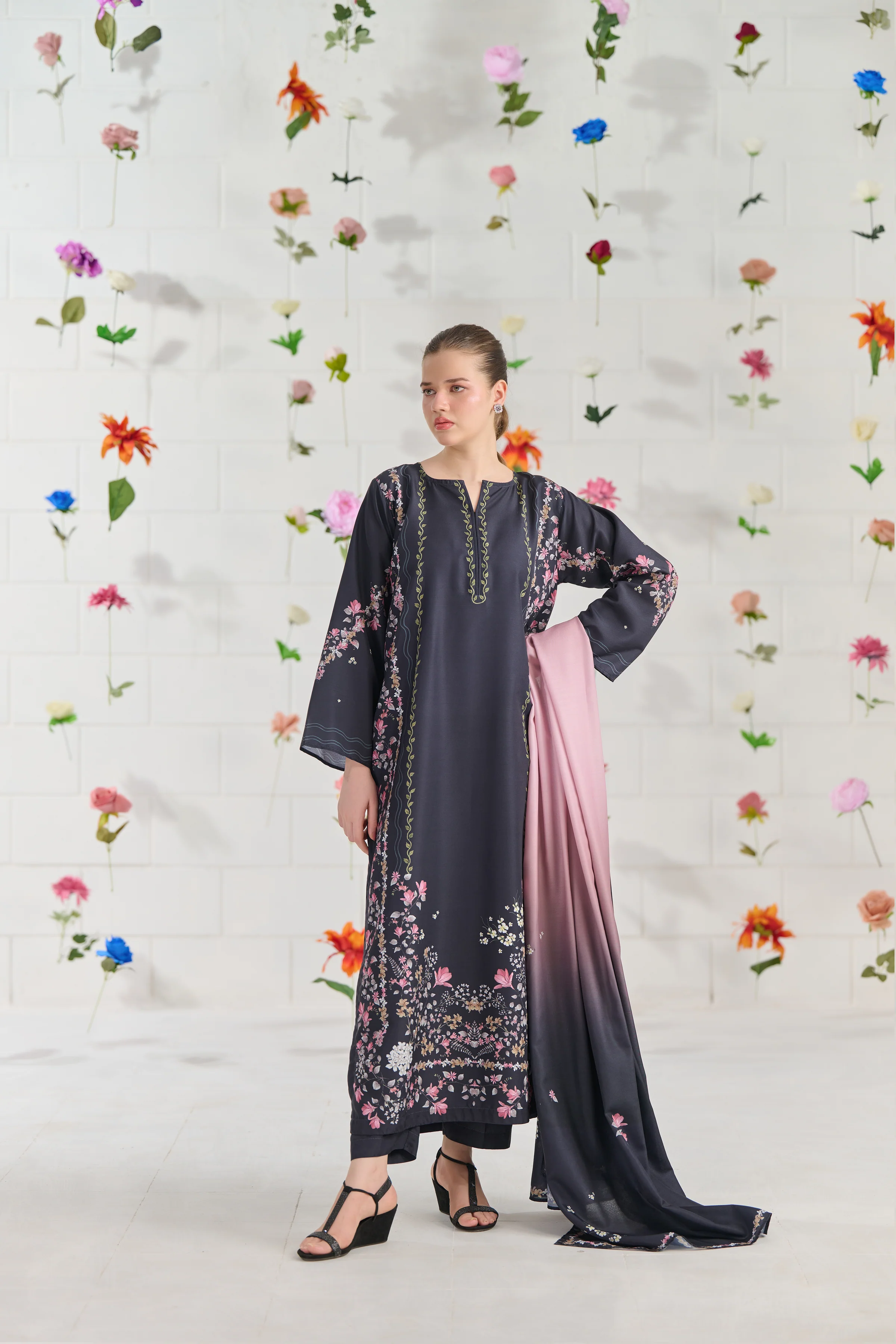 Orchid Printed Stitched 3Piece IB - 399